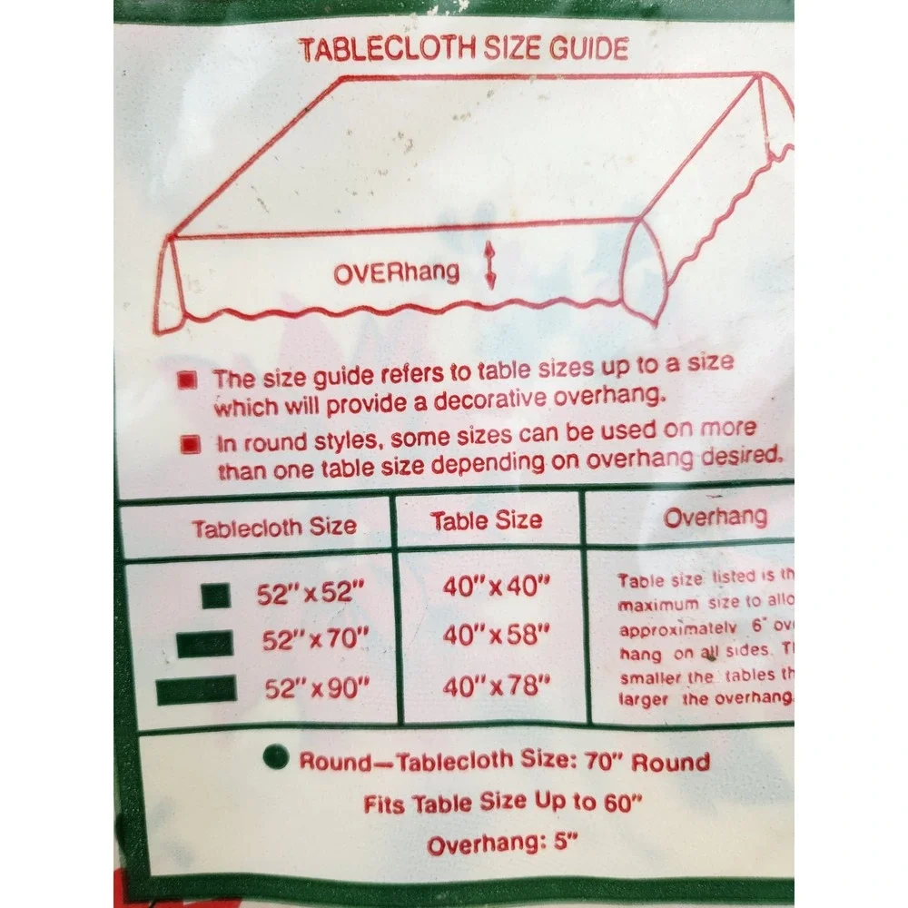 Vintage Christmas Vinyl Tablecloth 54